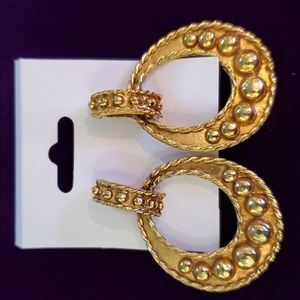 Vintage Kenneth Lane Door Knocker Earrings